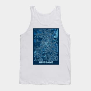 Brisbane - Australia Peace City Map Tank Top